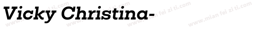 Vicky Christina字体转换